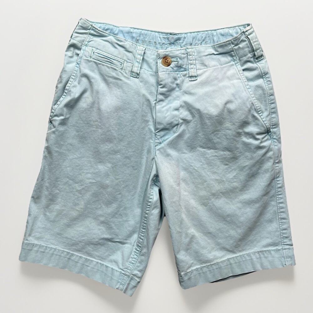 American Eagle Bermuda Shorts Men’s 26 Sea Foam Blue Classic Chino 9.5” Inseam